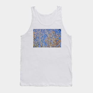 Autumn trees and Blue sky Tank Top